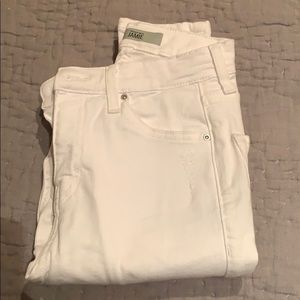 Topshop Jamie moto jeans in White